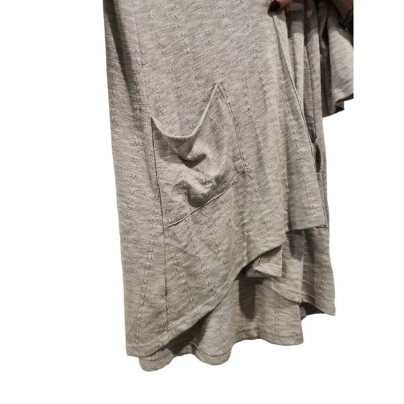Grey duster cardigan with front pockets - Picture 3 of 3